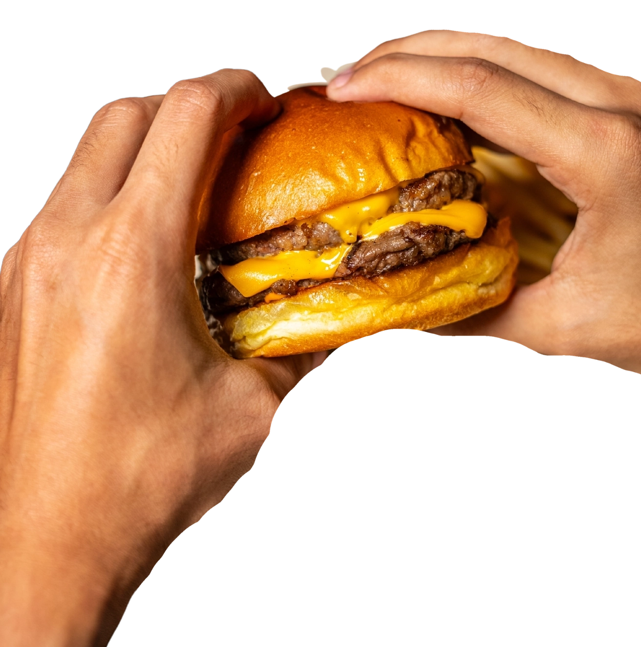 Burger served at Blume Sports Lounge in Dubai Marina